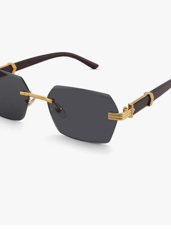 Rimless Rectangle Sunglasses